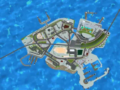 New City 2025 Low-poly 3D model