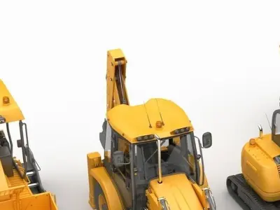 Modern industrial vehicle 3D model