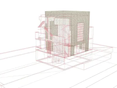 Sixth Street Residence Project by Thom Mayne with Andrew Zago 3D model