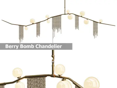 Berry Bomb Chandelier 3D model