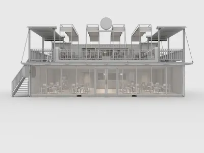 Container Cafe 16 3D model