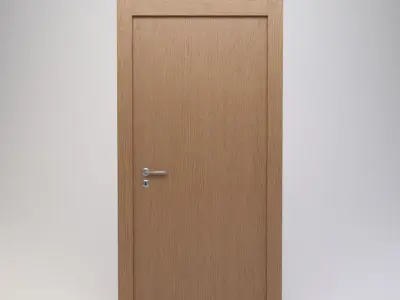 Modern Wooden Door 3D model
