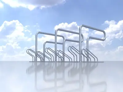 Bicycle Lean-to Parker Version 1 Low-poly 3D model