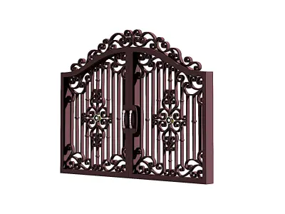 Iron door 01 3D model