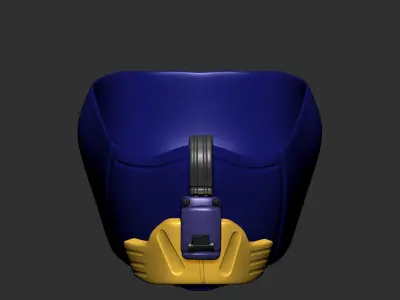 gas mask high poly sculpt 3d printable ver 6 3D model 3D model