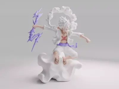 Luffy 3D Printable Action Figure 3D model