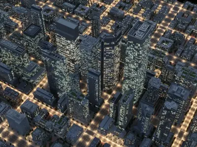  Cityscape Kitbash Collection Vol1 