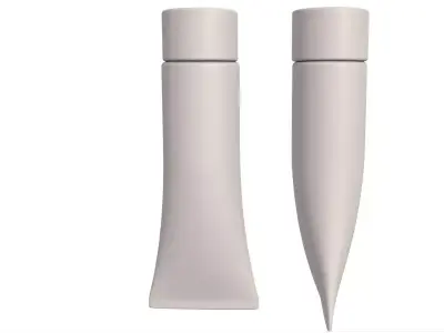 Cosmetic containers collection 2 3D model