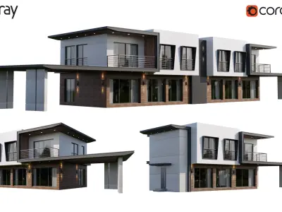 Modern Villas 1 3D model