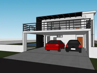 Casa Villa - 8 Modern SketchUp 3D Model 3D model