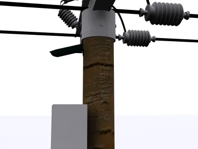 Electrical Post MAX 2010 3D model