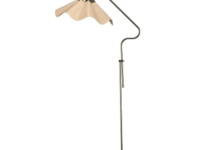 Adjustable Floor Lamp Sweden 1960s 3D model