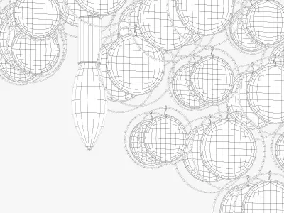 Kare pendant lamp clouds clear 3D model
