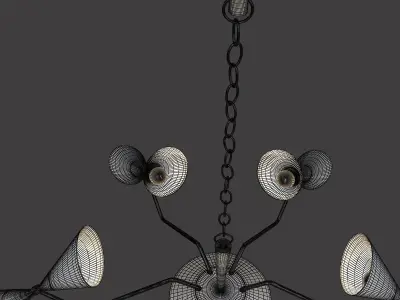TWELVE Light chandelier 3D model