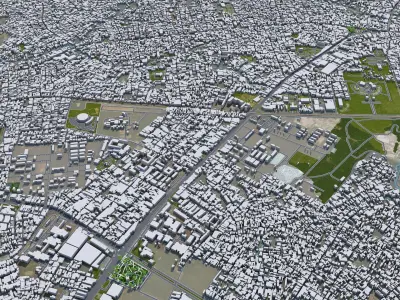 Bien Hoa Dong Nai Vietnam 25km Low-poly 3D model