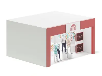 Women Clothes Store 3D Model 3D model