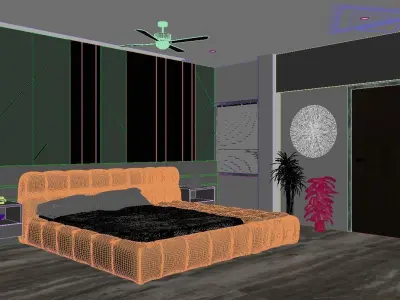 MASTER BEDROOM    Ready to Render Scene 3D model