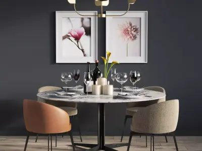 Dinning Set 07 3D model