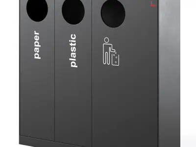 Waste bin Crystal by mmcite 3D model