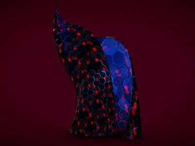 Weird Building Crystal Hex 2 3D model