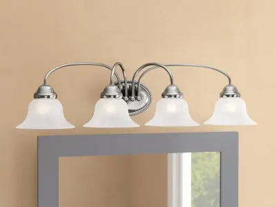 Nicolas 4 - Light Dimmable Vanity Light - 3 Colour 3D model