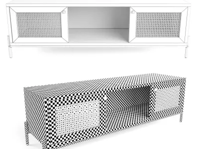  Previous Next Color palette Tv lowboard Vienna 3D model