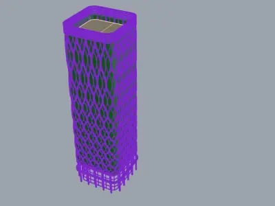 Office Twin Towers GH230129 - Rhino Grasshopper Project 3D model