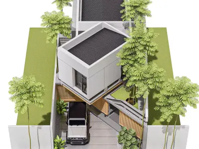 Modern Tropic 3D Model Minimalist Contemporary Design 3D model