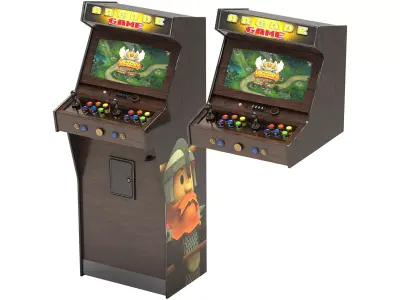 Arcade Game Machine Low-poly 3D model