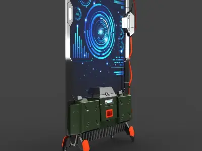 Sci-fi Terminal Cartoon  3D model