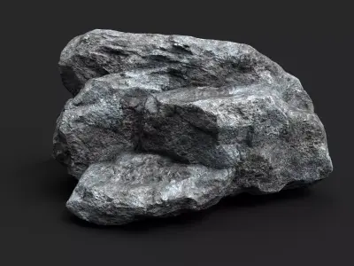 Rock 16-3 Low-poly 3D model