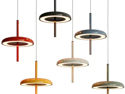 Nexia Porte Suspended Lamp In 6 Colors 3D model