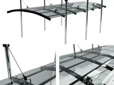GLASS CANOPY NO12 A 3D model
