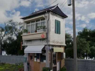 japenese house 3D model