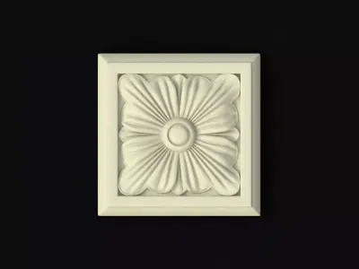 rosette flower 3D model 18