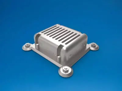 scifi part electronic cooler 3D print model
