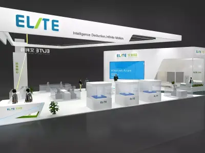 exhibition Science and technology booth ideas 3D model