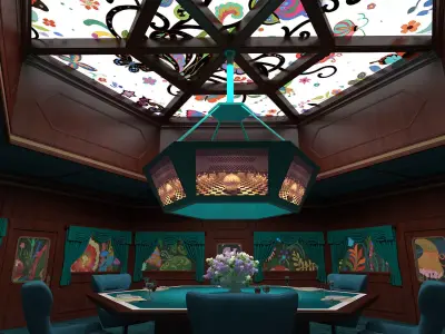 Squid Game season 3 VIP Restaurant 3D model