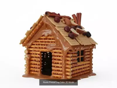 Fantasy Gingerbread Architecture Collection 3D Model Pack