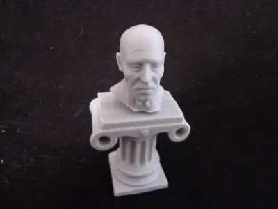 pedestal 2 3d print bust of old man Free 3D print model