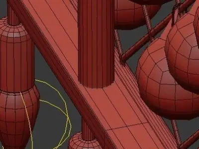 SPENCER HOOP CHANDELIER 3 3D model