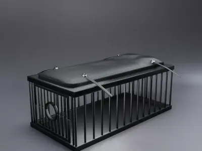 BDSM NSFW Erotic Monster Cage Dungeon Leather Bondage Slave Sex Low-poly 3D model