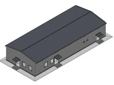 Industrial Building 03 3D model