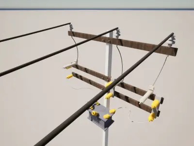 Electrical Post Poste CFE Free 3D print model