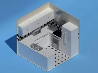 Kitchen design Free 3D model