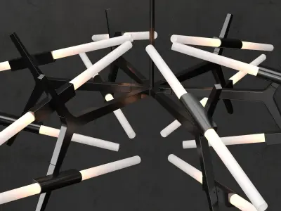 Chandelier agnes 24 lights 3D model