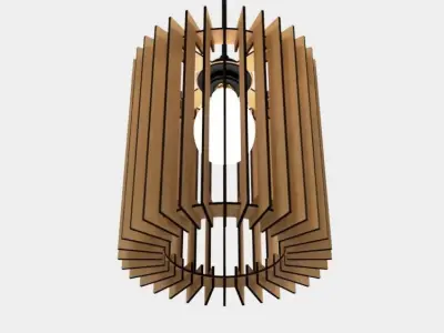 CEILING LIGHT LAMP 3D PRINT AND LASER CUT FILES MODEL 1 3D print model