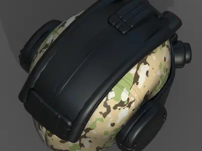 Helmet scifi military futuristic technology fantasy  Low-poly 3D model purchase