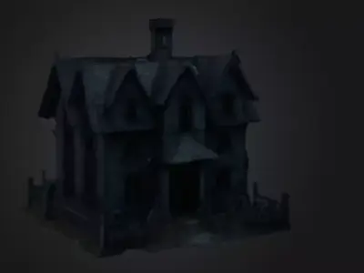 Demonic horror house 3D model
