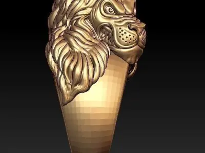 lion ring  3D print model